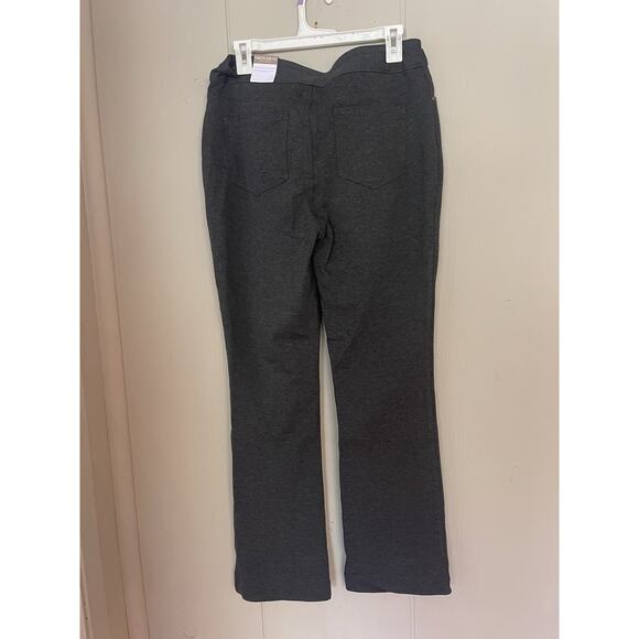 Chico’s Fabulously Slimming Ponte Bootcut Slim Pants 0.5 6 Gray Charcoal NWT - Picture 2 of 5